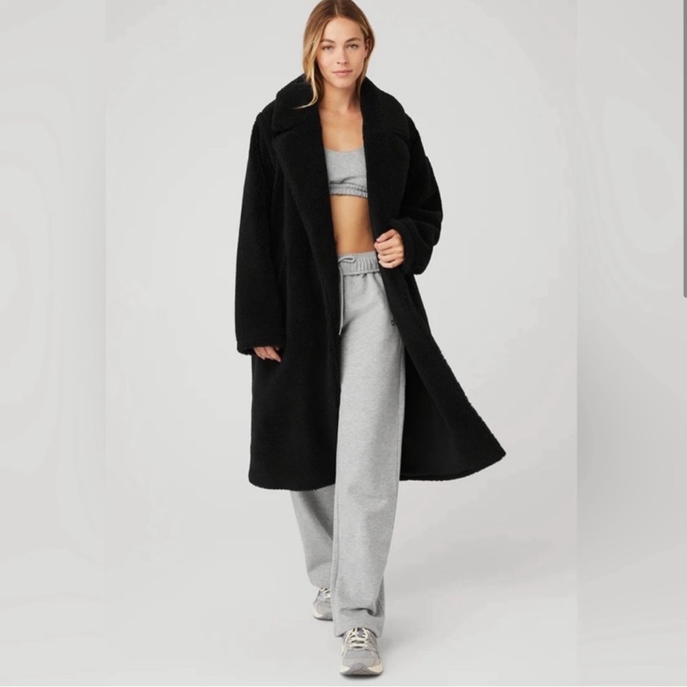 ALO oversized sherpa trench coat